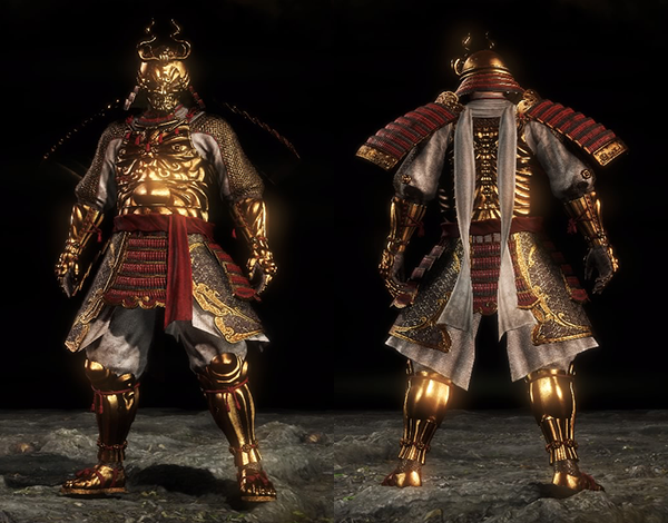 gold nioh armor